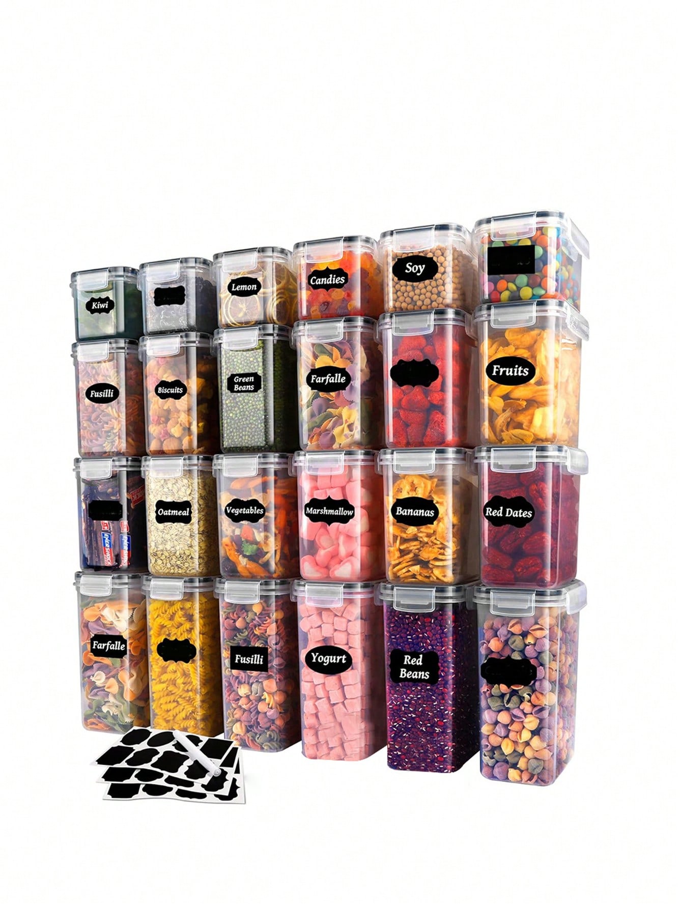 48pcs Sealed Food Storage Cont - Food Storage Labels review and price