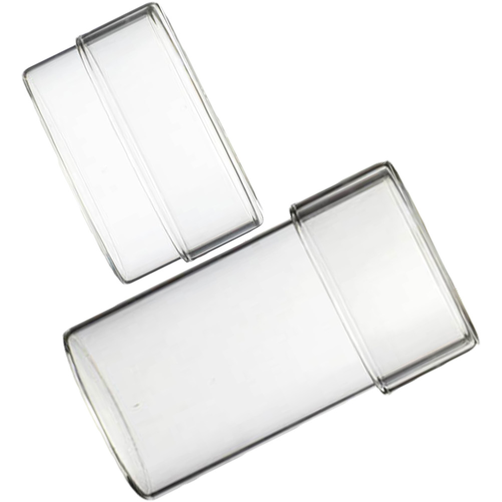 2Pcs Premium Transparent Glass - Food Storage Containers review and price