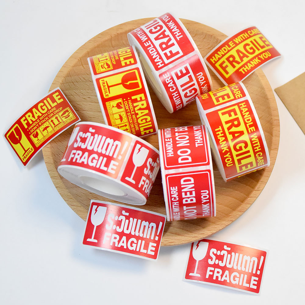 250Pcs Fragile Warning Sticker - Food Storage Labels review and price