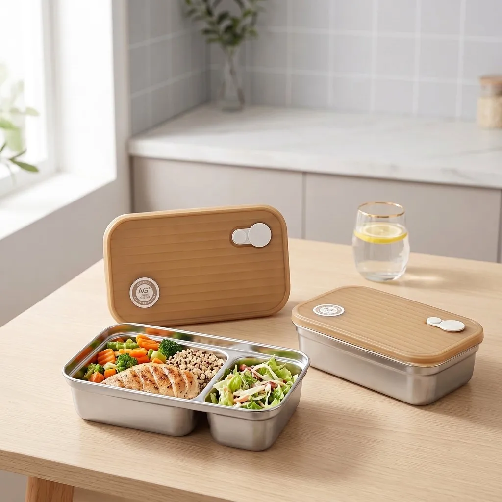304 Stainless Steel Bento Box  - Food Storage With Dividers review and price
