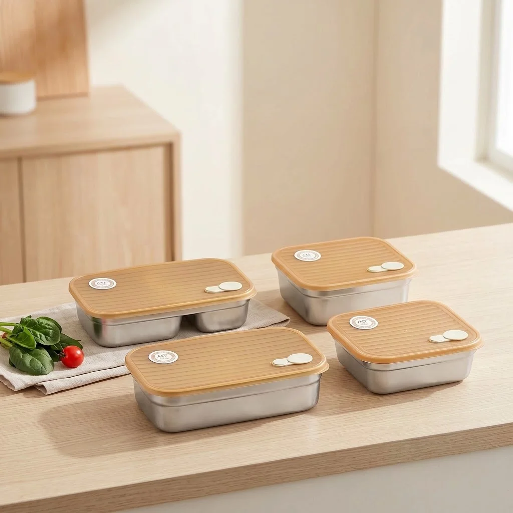304 Stainless Steel Bento Box  - Food Storage With Dividers review and price